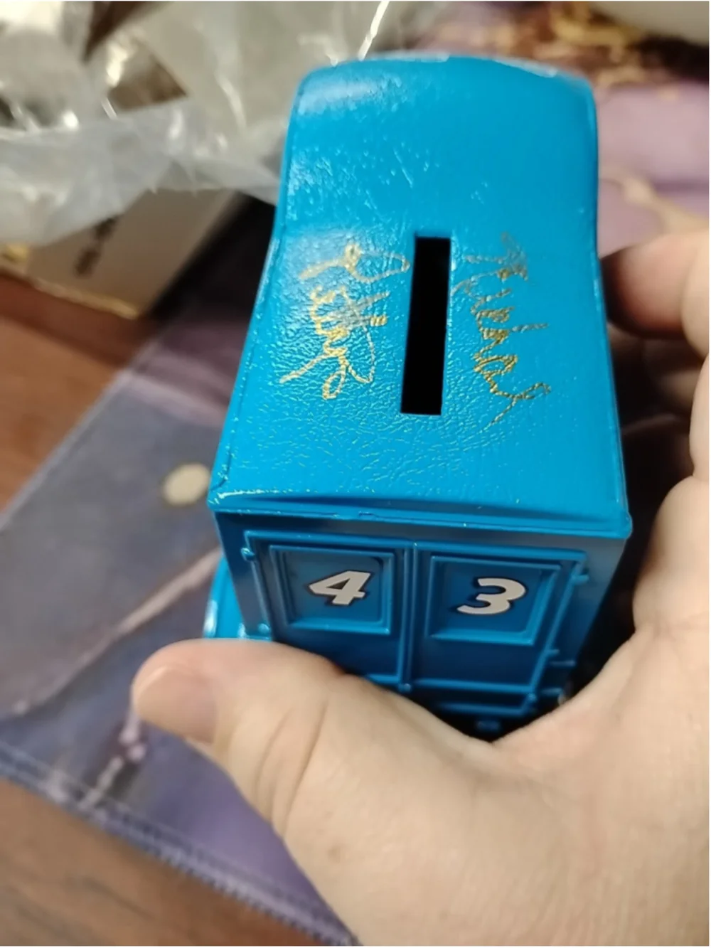 ERTL autographed box